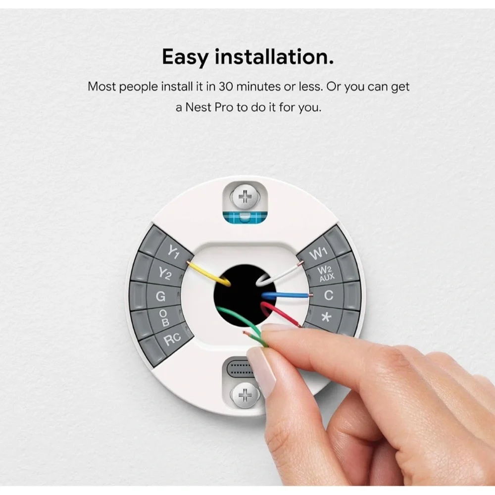 Google Nest Learning Thermostat - Programmable Smart Thermostat 3rd Gen Black
